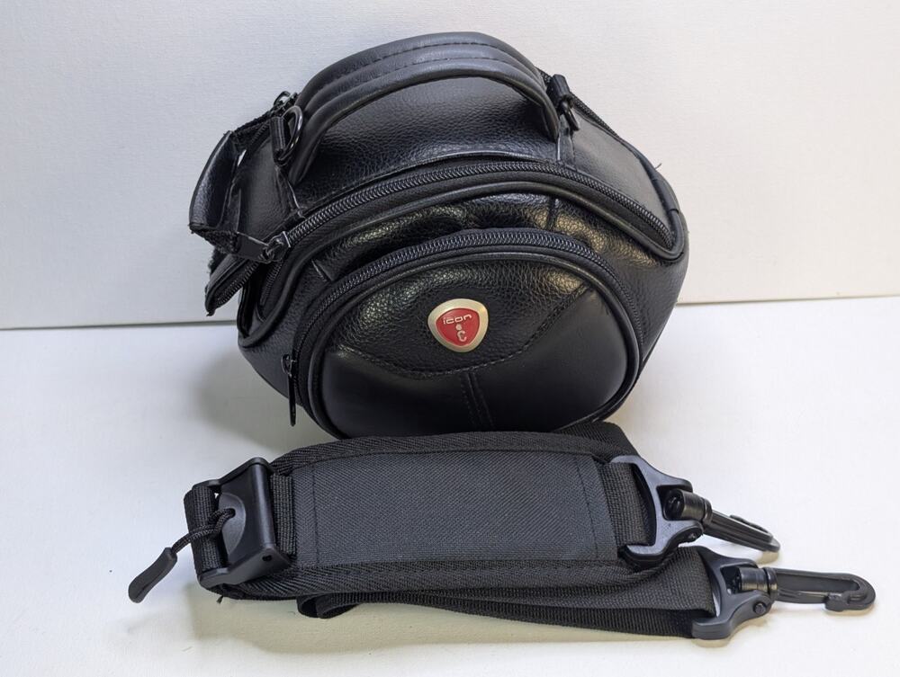 Icon C Camera Bag Black Padded Shoulder CaseRemovable Strap Zipper Pockets